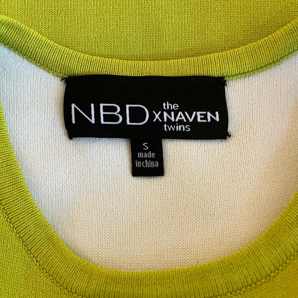 NBD x the Naven Twins - lime green body con dress - Picture 7 of 7